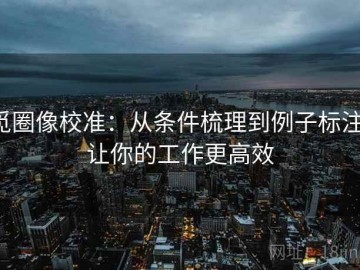 觅圈像校准：从条件梳理到例子标注，让你的工作更高效