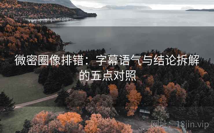 微密圈像排错：字幕语气与结论拆解的五点对照